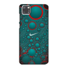 Силиконовый Чехол на Huawei Y5p с картинкой Nike (Найк зеленый)
