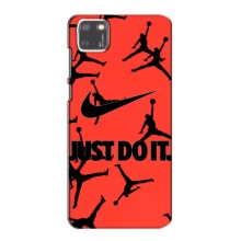 Силиконовый Чехол Nike Air Jordan на Хуавей У5р – Just Do It