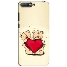 Чехлы для любимой на Хуавей У6 2018 (VPrint) (Медвежонки)