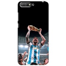 Чехлы Лео Месси Аргентина для Huawei Y6 2018 (Счастливый Месси)