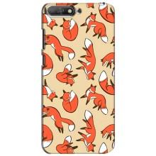 Чехлы с картинкой Лисички для Huawei Y6 2018 (VPrint) (Лисички)