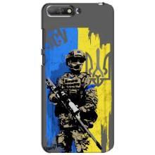 Чехлы с картинкой ЗСУ для Huawei Y6 2018 (AlphaPrint) (АРТ солдат)