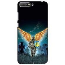 Чехлы с картинкой ЗСУ для Huawei Y6 2018 (AlphaPrint) (Солдат ЗСУ)