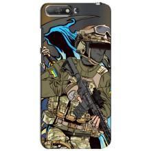 Чехлы с картинкой ЗСУ для Huawei Y6 2018 (AlphaPrint) (Воин ВСУ)