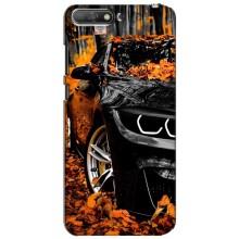 Чехлы с Машинами на Хуавей У6 2018 (VPrint) (Черная Машина)