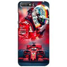 Чехлы с Машинами на Хуавей У6 2018 (VPrint) (Гонщик)