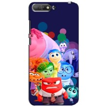 Чехол Головоломка для Huawei Y6 2018 - (AlphaPrint) – Герои головоломки