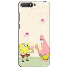 Чехол Губка Боб для Хуавей У6 2018 – Патрик и Боб