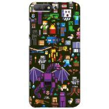 Чехол Майнкрафт на Huawei Y6 2018 (AlphaPrint) Minecraft (Коллаж Майнкрафт)