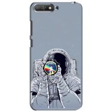 Чехол NASA для Huawei Y6 2018 (AlphaPrint) (Космонавт фото)