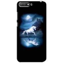 Чехол для Хуавей У6 2018 - (Единорожки - Новинки) (AlphaPrint) (Единорог)