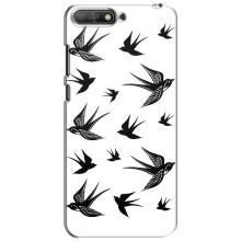 Чехол с птицами на Huawei Y6 2018 (VPrint) (Ласточки)
