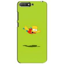 Чехол с Симпсонами для Huawei Y6 2018 (VPrint) (Барт Симпсон)