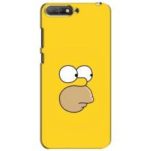 Чехол с Симпсонами для Huawei Y6 2018 (VPrint) (Гомер)