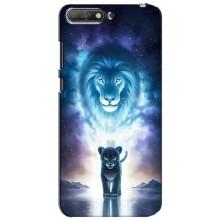 Чехол со Львом для Huawei Y6 2018 (VPrint) (Маленький лев)