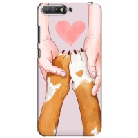 Чехол (ТПУ) Милые собачки для Huawei Y6 2018 – Любовь к собакам