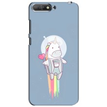 Чохол Unicorn на Huawei Y6 2018 (Єдинорог космонавт)