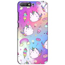 Чохол Unicorn на Huawei Y6 2018 (Веселка і Єдинорог)