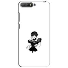 Чехлы Венсдей на Huawei Y6 2018 Уэнсдей (AlphaPrint) (танец Уэнздей)