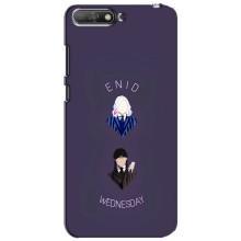 Чехлы Венсдей на Huawei Y6 2018 Уэнсдей (AlphaPrint) (Уэнздей и подруга)