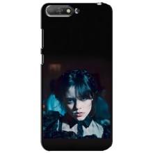 Чехлы Венсдей на Huawei Y6 2018 Уэнсдей (AlphaPrint) (взгляд Уэнздей)