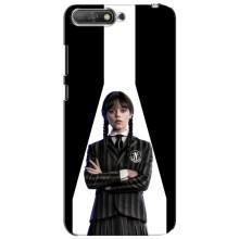 Чехлы Венсдей на Huawei Y6 2018 Уэнсдей (AlphaPrint) (W-Wednesday)