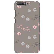 Чохол з малюнком кіт на Huawei Y6 2018 – Лапи і вуса