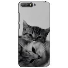 Чохол з малюнком кіт на Huawei Y6 2018 – Пара котів