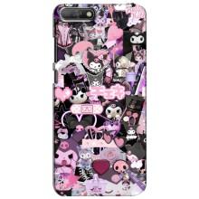 Чехол с кроликом Куроми на Huawei Y6 2018 – Коллаж Куроми