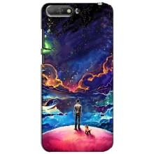 Космические Чехлы для Хуавей У6 2018 (VPrint) (Галактический вид)