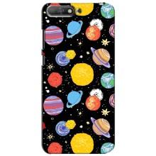 Космические Чехлы для Хуавей У6 2018 (VPrint) (Рисованные планеты)