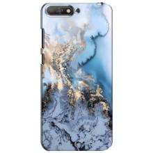 Мраморный чехол на Huawei Y6 2018 (VPrint) (Нежный мрамор)