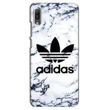 Чехлы Адидас для Huawei Y6 2019 (AlphaPrint) – Адидас на мраморе