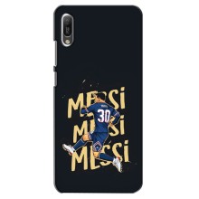 Чехлы для Huawei Y6 2019 (Leo чемпион) (AlphaPrint) (Messi ПСЖ)