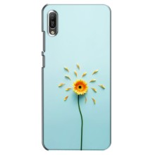 Чехлы с Цветами для Huawei Y6 2019 (VPrint) (Желтый цветок)