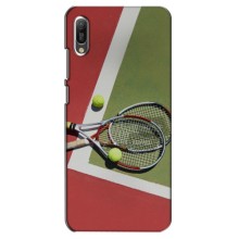 Чехлы с принтом Спортивная тематика для Huawei Y6 2019 – Ракетки теннис