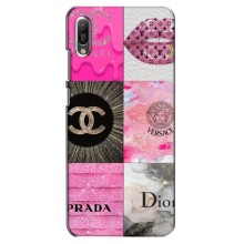 Чехол (Dior, Prada, YSL, Chanel) для Huawei Y6 2019 (Модница)