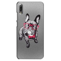 Чехол (ТПУ) Милые собачки для Huawei Y6 2019 (Бульдог в очках)