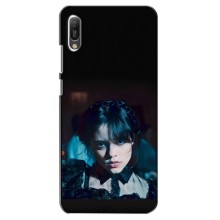 Чехлы Венсдей на Huawei Y6 2019 Уэнсдей (AlphaPrint) (взгляд Уэнздей)