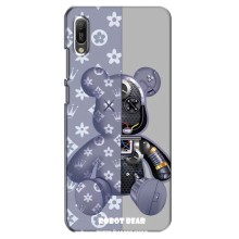 Крутые Чехлы Луи Виттон для Huawei Y6 2019 (AlphaPrint) (Робот Мишка)