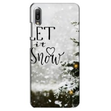 Новогодние, Праздничные Чехлы для Huawei Y6 2019 - 2024 год (Let it snow)