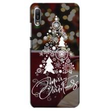 Різдвяні Чохли для Huawei Y6 2019 (VPrint) (Ялинка яскрава)