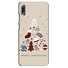 Різдвяні Чохли для Huawei Y6 2019 (VPrint) (Merry Christmas)