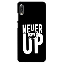 Силіконовый Чохол на Huawei Y6 2019 з картинкою НАЙК – Never Give UP