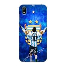 Чехлы для Huawei Y6 Pro (2019)/ Y6 Prime 2019 (Leo чемпион) (AlphaPrint) (Месси сборная)