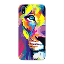 Чехол со Львом для Huawei Y6 Pro (2019)/ Y6 Prime 2019 (VPrint) (Яркий Лев)