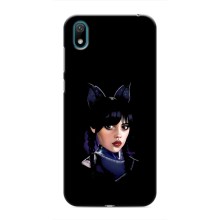 Чехлы Венсдей на Huawei Y6 Pro (2019)/ Y6 Prime 2019 Уэнсдей (AlphaPrint) (серьезная Уэнздей)
