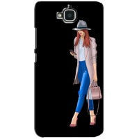 Чехол с картинкой Модные Девчонки Huawei Y6 Pro – Девушка со смартфоном