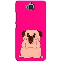 Чехол (ТПУ) Милые собачки для Huawei Y6 Pro – Веселый Мопсик
