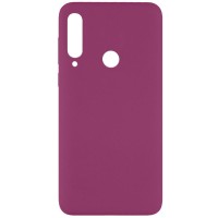 Чохол Silicone Cover Full without Logo (A) для Huawei Y6p – Бордовий